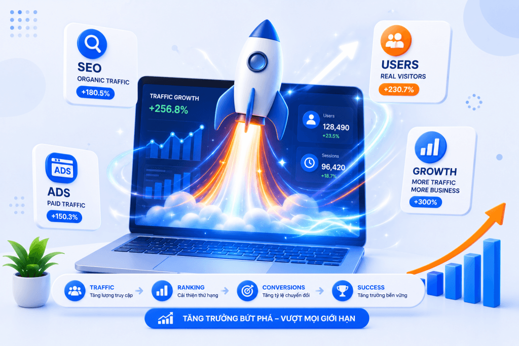Các hướng tăng traffic cho website hiệu quả và bền vững