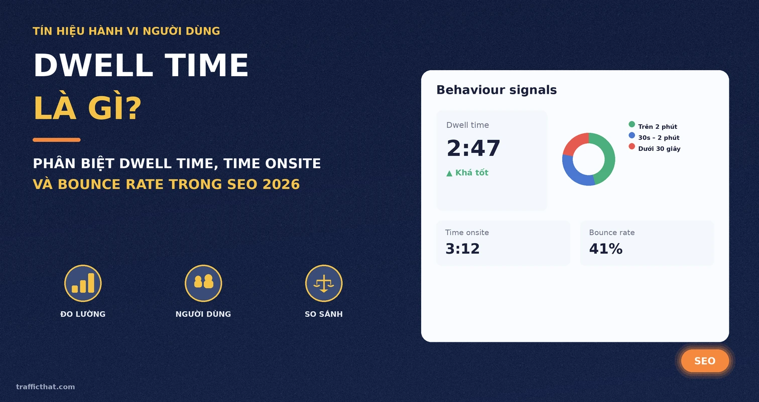 Dwell time là gì - phân biệt dwell time, time onsite và bounce rate