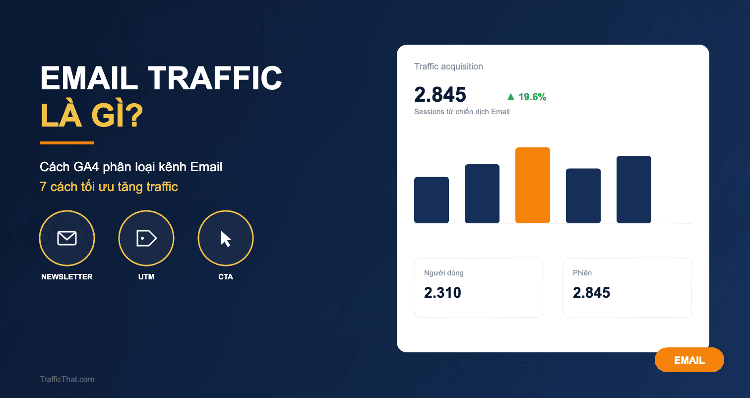 Email Traffic là gì - cách GA4 phân loại và tối ưu kênh Email