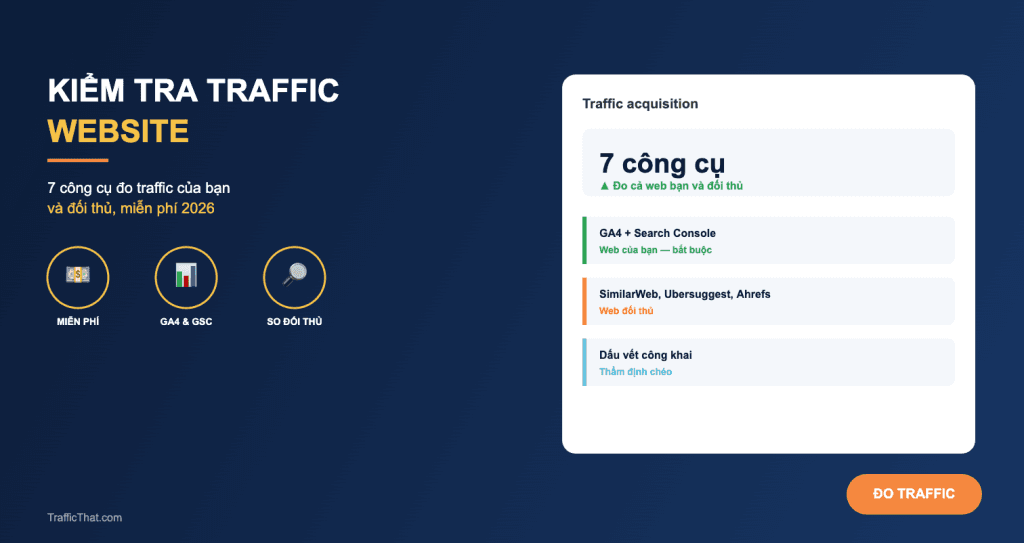 7 Cách Kiểm Tra Traffic Website Của Mình Và Đối Thủ (Miễn Phí 2026)