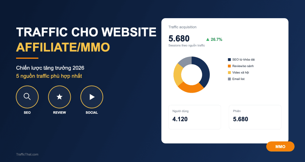 Tăng Traffic Cho Website Affiliate/MMO: Chiến Lược 2026