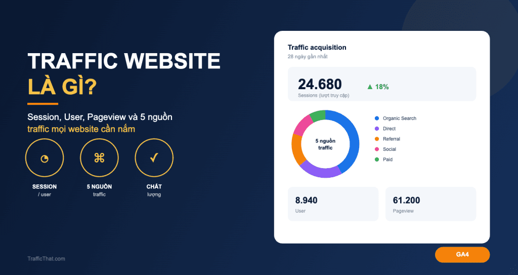 Traffic Website Là Gì? 5 Nguồn Traffic & Cách Đo Đúng (2026)