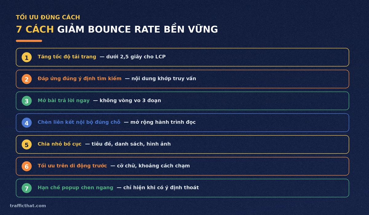 7 cách giảm bounce rate bền vững Checklist 7 cách giảm bounce rate bền vững cho website
