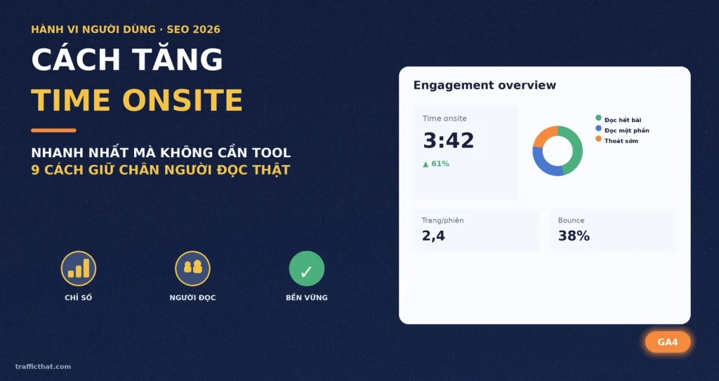Cách Tăng Time Onsite Cho Website Nhanh Nhất Không Cần Tool (2026)