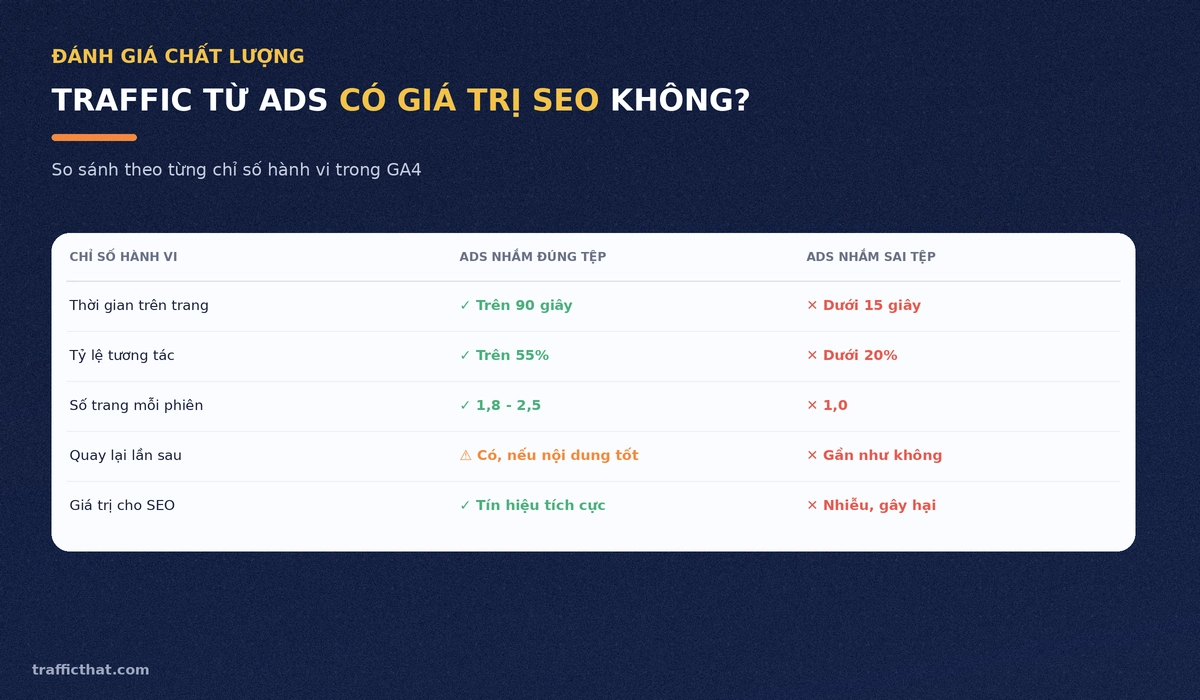 Traffic từ Facebook Ads có giá trị SEO không
