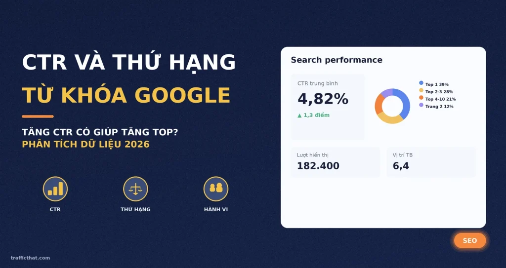 Mối Quan Hệ Giữa CTR Và Thứ Hạng Từ Khóa Trên Google Search (2026)