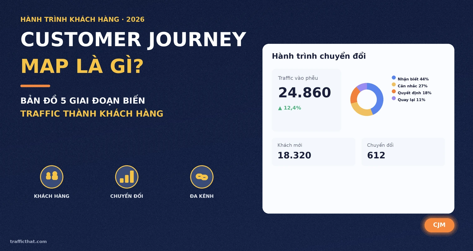 Customer Journey Map là gì Customer Journey Map là gì - bản đồ 5 giai đoạn biến traffic thành khách hàng
