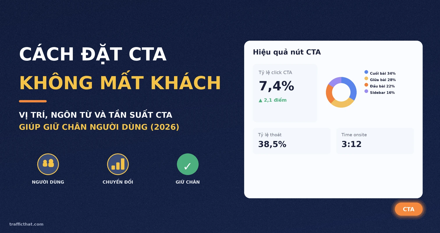 Cách đặt CTA trên website không làm mất khách Cách đặt CTA trên website không làm mất khách - tổng quan chỉ số hiệu quả nút CTA