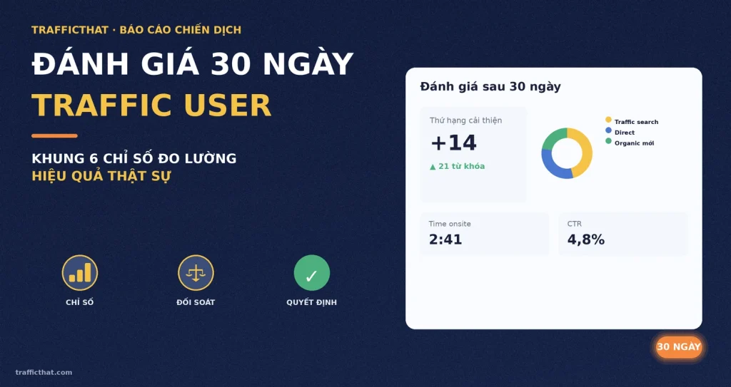 Đánh Giá Hiệu Quả Chiến Dịch Traffic User Sau 30 Ngày Triển Khai (2026)