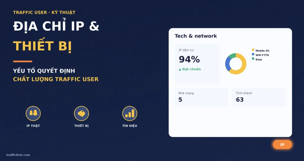 Tác Động Của Địa Chỉ IP Và Thiết Bị Trong Dịch Vụ Traffic User (2026)