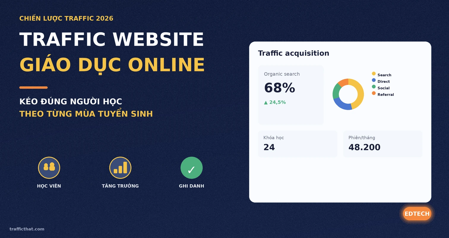 Traffic cho website giáo dục online Traffic cho website giáo dục online