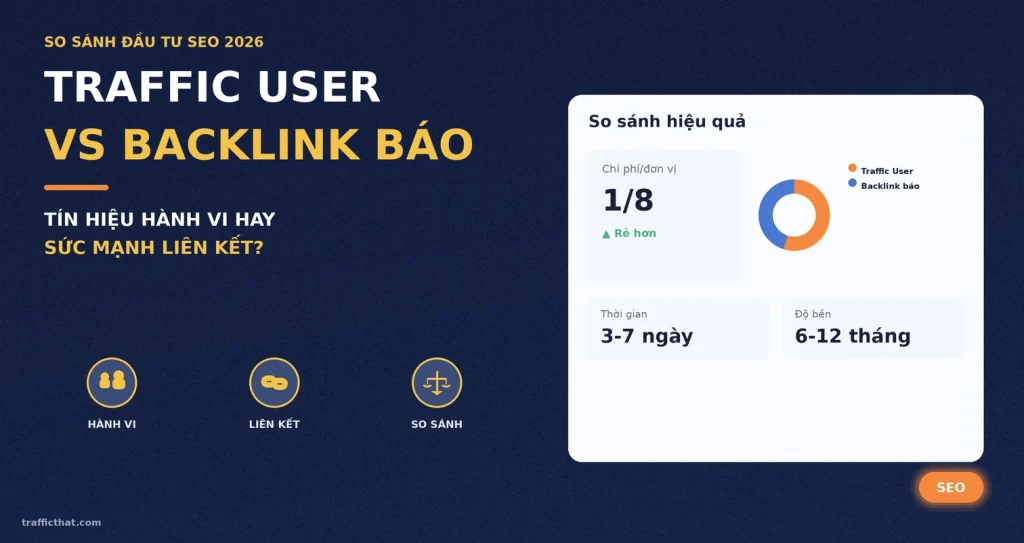 So Sánh Traffic User Và Backlink Báo (PR Backlink): Nên Đầu Tư Gì Trước? (2026)