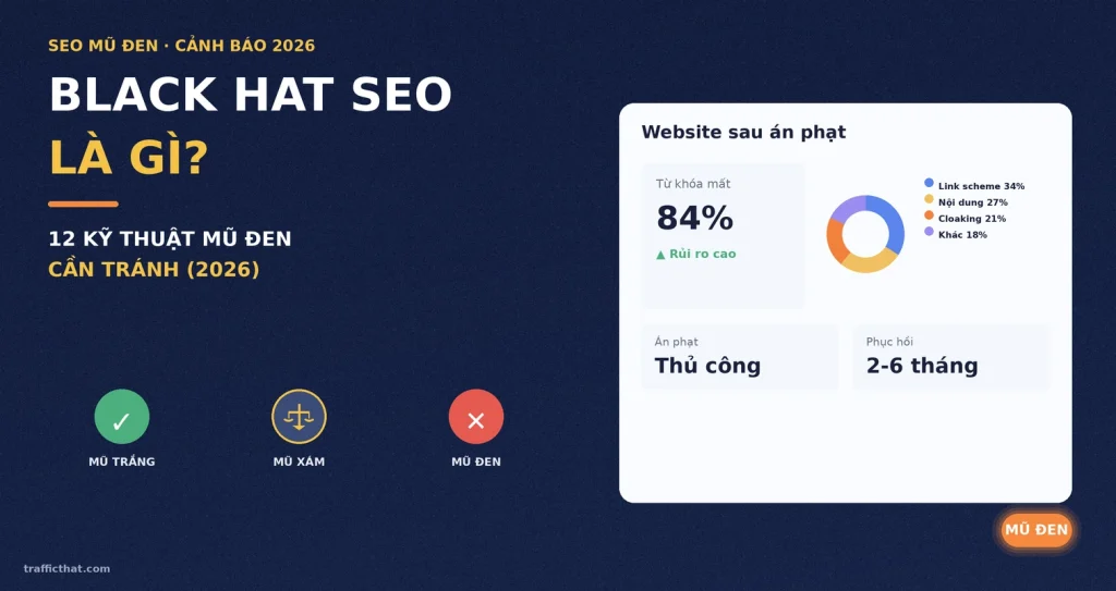 Black Hat SEO Là Gì? 12 Kỹ Thuật SEO Mũ Đen Cần Tránh (2026)
