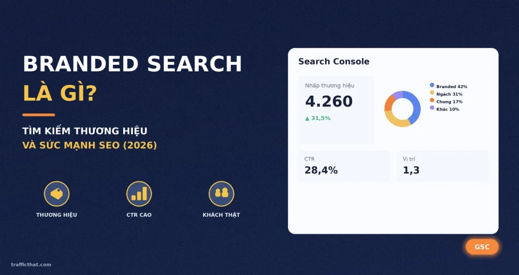 Branded Search Là Gì? Cách Tăng Lượt Tìm Kiếm Thương Hiệu Củng Cố SEO (2026)