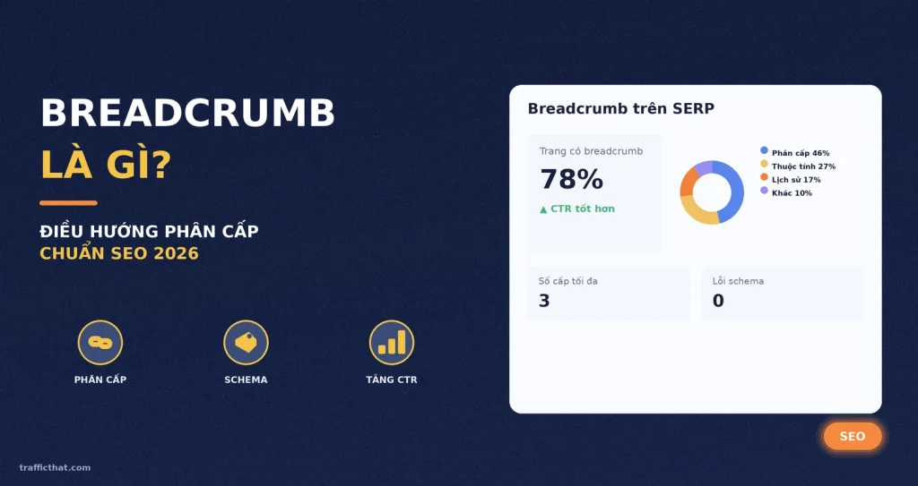 Breadcrumb Là Gì? Cách Tạo Breadcrumbs Chuẩn SEO Tăng CTR (2026)