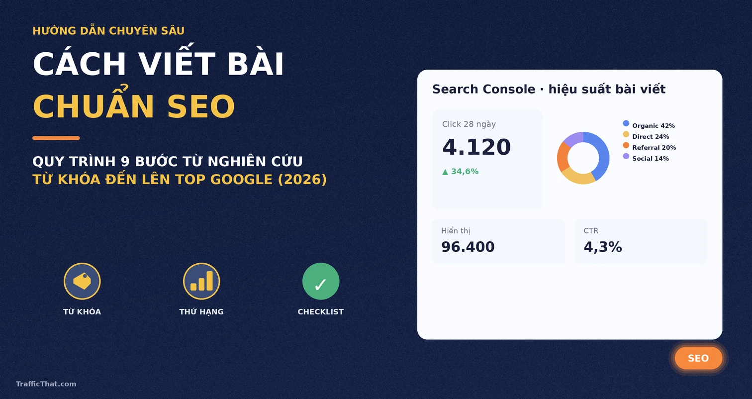 Cách viết bài chuẩn SEO: quy trình 9 bước từ nghiên cứu từ khóa đến lên top Google