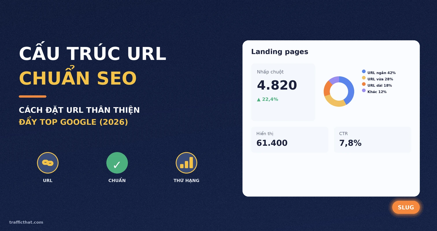 Biểu đồ tổng quan về cấu trúc URL chuẩn SEO và tác động tới lượt nhấp chuột trên Google Search