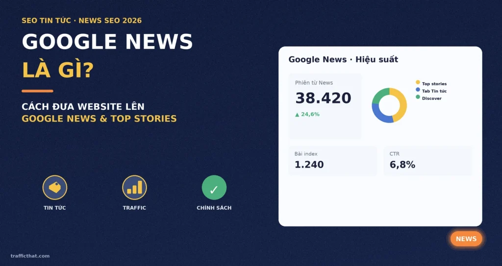 Google News Là Gì? Cách Đưa Website Lên Google News Kéo Traffic Tin Tức (2026)
