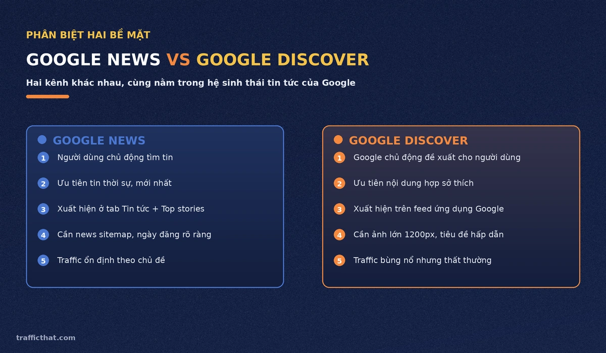 So sánh Google News và Google Discover So sánh Google News và Google Discover