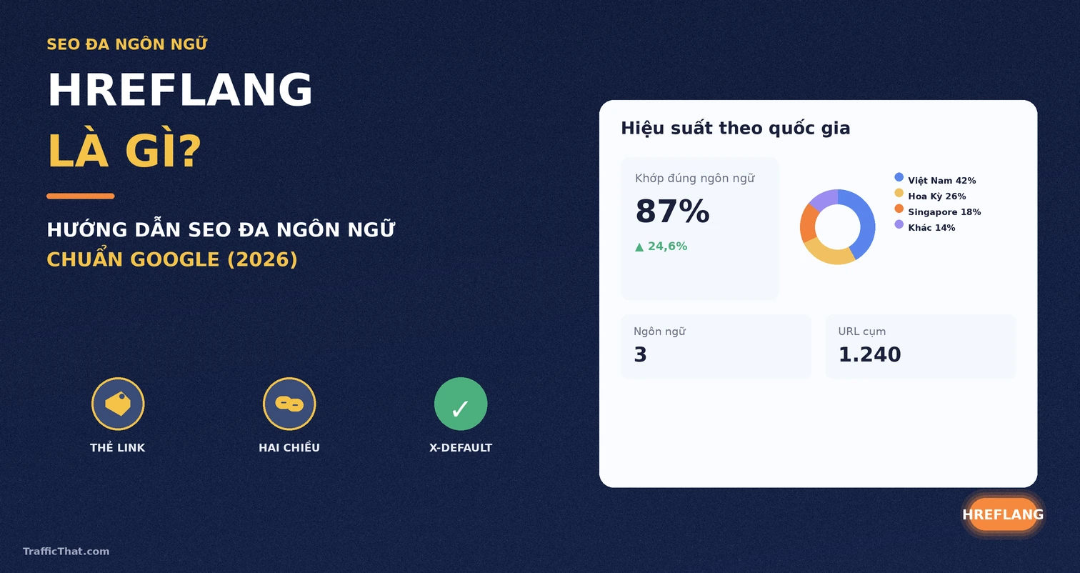 Hreflang là gì - hướng dẫn SEO đa ngôn ngữ chuẩn Google 2026