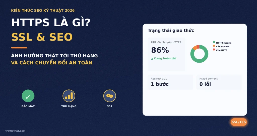 HTTPS Là Gì? SSL Ảnh Hưởng SEO Và Cách Chuyển HTTP Sang HTTPS An Toàn (2026)