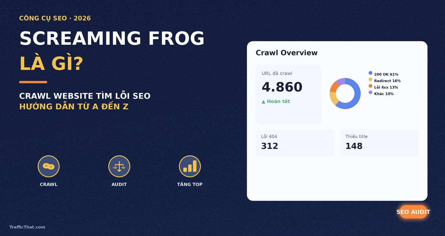 Screaming Frog là gì - công cụ crawl website tìm lỗi SEO