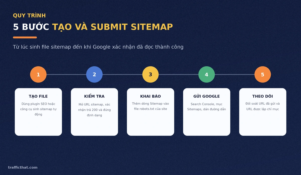 5 bước tạo và submit sitemap lên Google Search Console
