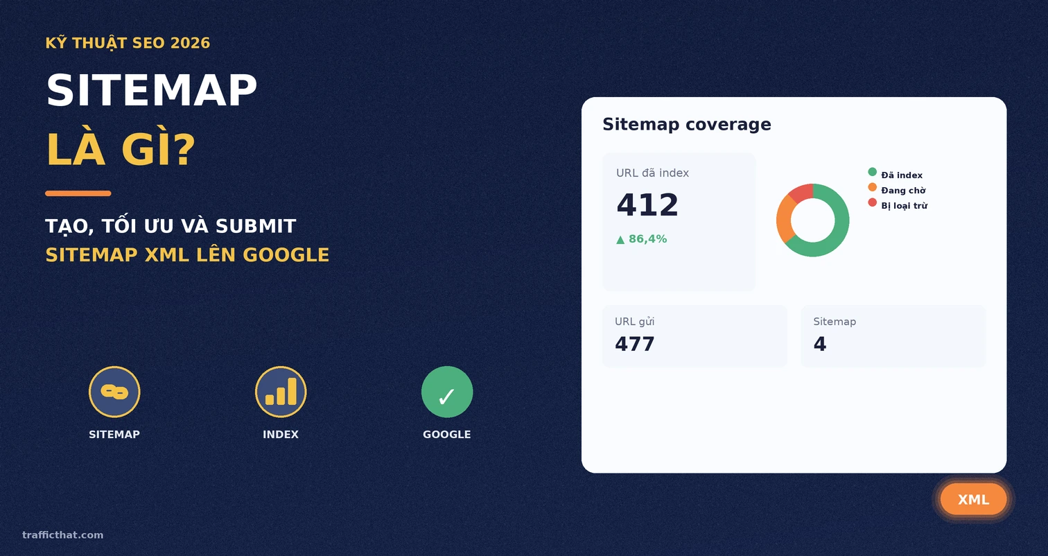 Sitemap là gì? Tạo, tối ưu và submit sitemap XML lên Google