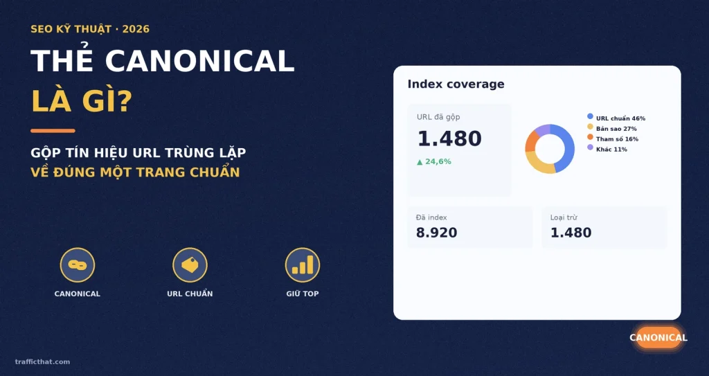 Thẻ Canonical Là Gì? Cách Dùng Rel=Canonical Xử Lý Nội Dung Trùng Lặp (2026)