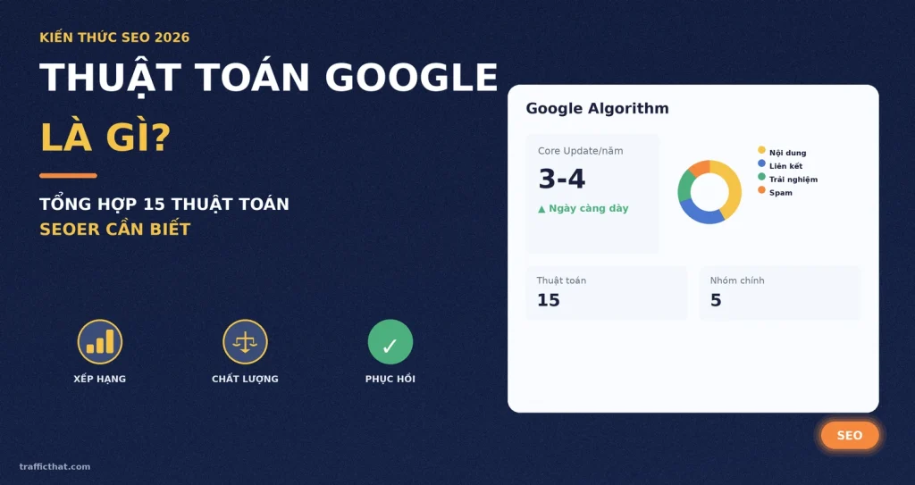 Thuật Toán Google Là Gì? Tổng Hợp 15 Thuật Toán SEOer Cần Biết (2026)