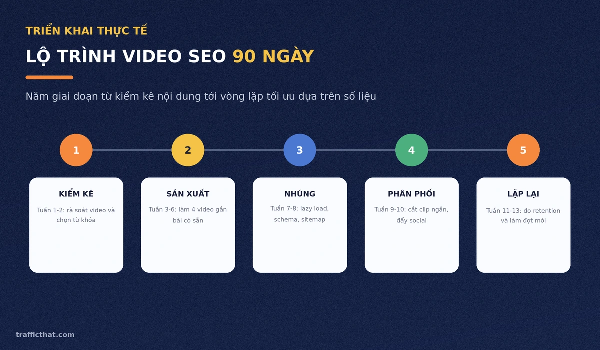 Lộ trình triển khai Video SEO 90 ngày